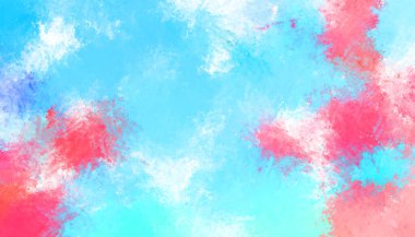 Taranmış Boyalı Soyut Arkaplan. Fırça darbesi ile boyanmış. Boya darbeleri. 2B Görüntü.