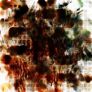 Modern sanat. Renkli çağdaş sanat eserleri. Renkli boya darbeleri. Soyut arkaplanda fırça darbeleri. fırça boyası.