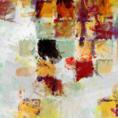 Modern sanat. Renkli çağdaş sanat eserleri. Renkli boya darbeleri. Soyut arkaplanda fırça darbeleri. fırça boyası.