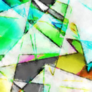 Modern sanat. Renkli çağdaş sanat eserleri. Renkli boya darbeleri. Soyut arkaplanda fırça darbeleri. fırça boyası.