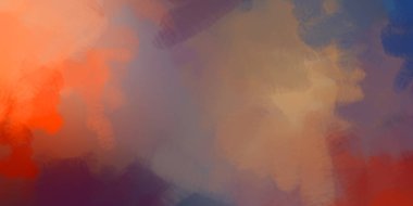 Taranmış Boyalı Soyut Arkaplan. Fırça darbesi ile boyanmış. Sanatsal canlılık ve renkli duvar kağıdı.