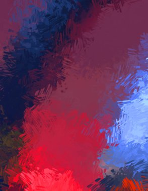 Taranmış Boyalı Soyut Arkaplan. Fırça darbesi ile boyanmış. Boya darbeleri. 2B Görüntü.