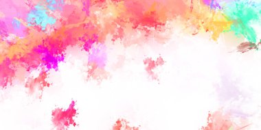 Taranmış Boyalı Soyut Arkaplan. Fırça darbesi ile boyanmış. Boya darbeleri. 2B Görüntü.