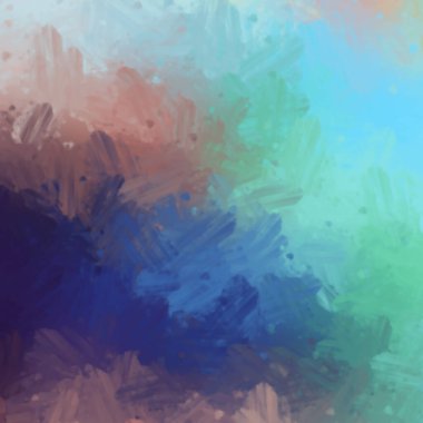 Taranmış Boyalı Soyut Arkaplan. Fırça darbesi ile boyanmış. Boya darbeleri. 2B Görüntü.