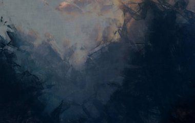 Modern sanat. Renkli çağdaş sanat eserleri. Renkli boya darbeleri. Soyut arkaplanda fırça darbeleri. fırça boyası.