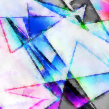 Modern sanat. Renkli çağdaş sanat eserleri. Renkli boya darbeleri. Soyut arkaplanda fırça darbeleri. fırça boyası.