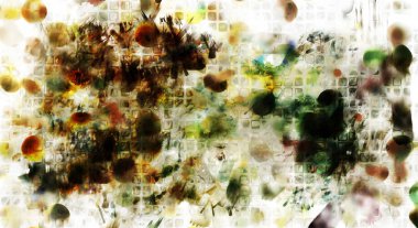 Modern sanat. Renkli çağdaş sanat eserleri. Renkli boya darbeleri. Soyut arkaplanda fırça darbeleri. fırça boyası.