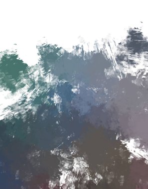 Taranmış Boyalı Soyut Arkaplan. Fırça darbesi ile boyanmış. Boya darbeleri. 2B Görüntü.