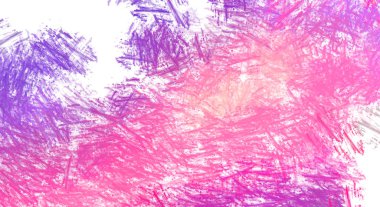 Taranmış Boyalı Soyut Arkaplan. Fırça darbesi ile boyanmış. Boya darbeleri. 2B Görüntü.