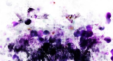 Modern sanat. Renkli çağdaş sanat eserleri. Renkli boya darbeleri. Soyut arkaplanda fırça darbeleri. fırça boyası.