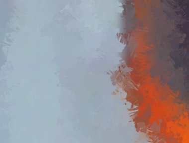 Taranmış Boyalı Soyut Arkaplan. Fırça darbesi ile boyanmış. Boya darbeleri. 2B Görüntü.