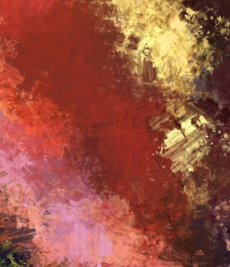 Taranmış Boyalı Soyut Arkaplan. Fırça darbesi ile boyanmış. Boya darbeleri. 2B Görüntü.