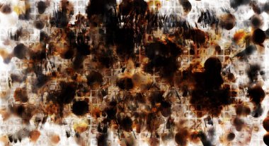 Modern sanat. Renkli çağdaş sanat eserleri. Renkli boya darbeleri. Soyut arkaplanda fırça darbeleri. fırça boyası.