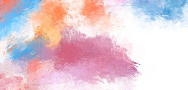 Taranmış Boyalı Soyut Arkaplan. Fırça darbesi ile boyanmış. Boya darbeleri. 2B Görüntü.