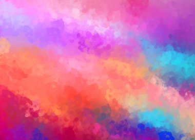 Taranmış Boyalı Soyut Arkaplan. Fırça darbesi ile boyanmış. Boya darbeleri. 2B Görüntü.