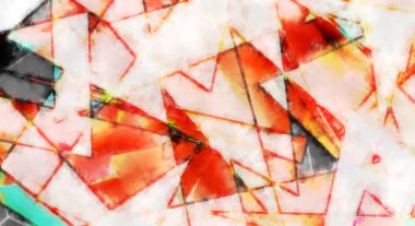 Modern sanat. Renkli çağdaş sanat eserleri. Renkli boya darbeleri. Soyut arkaplanda fırça darbeleri. fırça boyası.