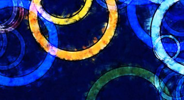 Modern sanat. Renkli çağdaş sanat eserleri. Renkli boya darbeleri. Soyut arkaplanda fırça darbeleri. fırça boyası.