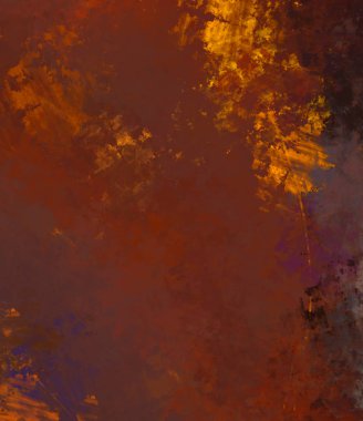 Taranmış Boyalı Soyut Arkaplan. Fırça darbesi ile boyanmış. Boya darbeleri. 2B Görüntü.