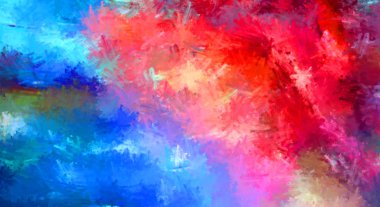 Taranmış Boyalı Soyut Arkaplan. Fırça darbesi ile boyanmış. Boya darbeleri. 2B Görüntü.