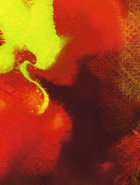 Modern sanat. Renkli çağdaş sanat eserleri. Renkli boya darbeleri. Soyut arkaplanda fırça darbeleri. fırça boyası.