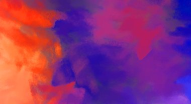 Taranmış Boyalı Soyut Arkaplan. Fırça darbesi ile boyanmış. Sanatsal canlılık ve renkli duvar kağıdı.