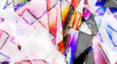 Modern sanat. Renkli çağdaş sanat eserleri. Renkli boya darbeleri. Soyut arkaplanda fırça darbeleri. fırça boyası.