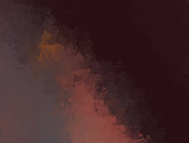 Taranmış Boyalı Soyut Arkaplan. Fırça darbesi ile boyanmış. Boya darbeleri. 2B Görüntü.