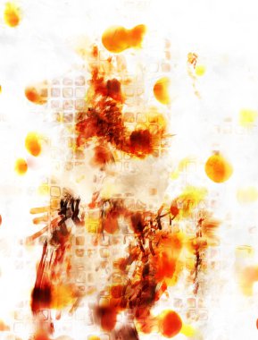 Modern sanat. Renkli çağdaş sanat eserleri. Renkli boya darbeleri. Soyut arkaplanda fırça darbeleri. fırça boyası.