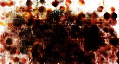 Modern sanat. Renkli çağdaş sanat eserleri. Renkli boya darbeleri. Soyut arkaplanda fırça darbeleri. fırça boyası.