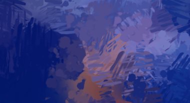 Taranmış Boyalı Soyut Arkaplan. Fırça darbesi ile boyanmış. Boya darbeleri. 2B Görüntü.