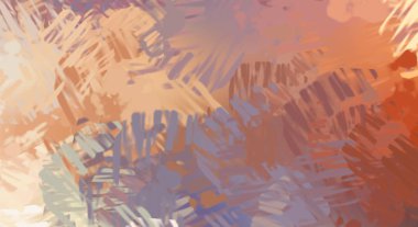 Taranmış Boyalı Soyut Arkaplan. Fırça darbesi ile boyanmış. Boya darbeleri. 2B Görüntü.