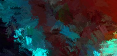 Taranmış Boyalı Soyut Arkaplan. Fırça darbesi ile boyanmış. Boya darbeleri. 2B Görüntü.