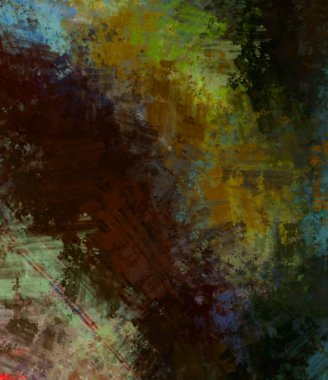 Taranmış Boyalı Soyut Arkaplan. Fırça darbesi ile boyanmış. Boya darbeleri. 2B Görüntü.