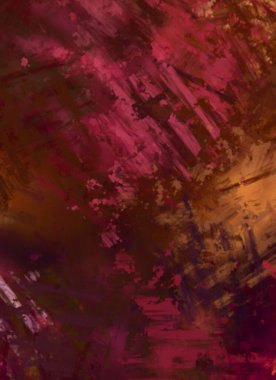 Taranmış Boyalı Soyut Arkaplan. Fırça darbesi ile boyanmış. Boya darbeleri. 2B Görüntü.