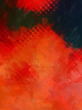 Modern sanat. Renkli çağdaş sanat eserleri. Renkli boya darbeleri. Soyut arkaplanda fırça darbeleri. fırça boyası.