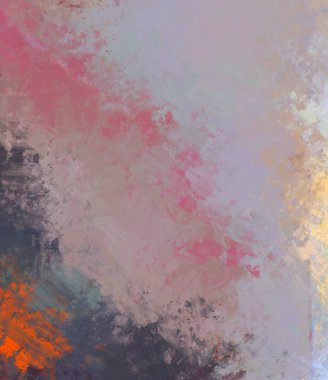 Taranmış Boyalı Soyut Arkaplan. Fırça darbesi ile boyanmış. Boya darbeleri. 2B Görüntü.