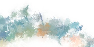 Taranmış Boyalı Soyut Arkaplan. Fırça darbesi ile boyanmış. Boya darbeleri. 2B Görüntü.