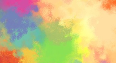 Taranmış Boyalı Soyut Arkaplan. Fırça darbesi ile boyanmış. Sanatsal canlılık ve renkli duvar kağıdı.