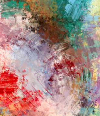 Taranmış Boyalı Soyut Arkaplan. Fırça darbesi ile boyanmış. Boya darbeleri. 2B Görüntü.