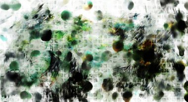 Modern sanat. Renkli çağdaş sanat eserleri. Renkli boya darbeleri. Soyut arkaplanda fırça darbeleri. fırça boyası.