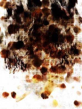 Modern sanat. Renkli çağdaş sanat eserleri. Renkli boya darbeleri. Soyut arkaplanda fırça darbeleri. fırça boyası.