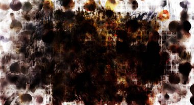 Modern sanat. Renkli çağdaş sanat eserleri. Renkli boya darbeleri. Soyut arkaplanda fırça darbeleri. fırça boyası.