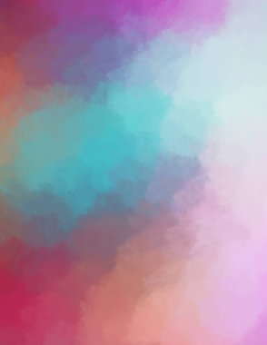 Taranmış Boyalı Soyut Arkaplan. Fırça darbesi ile boyanmış. Boya darbeleri. 2B Görüntü.