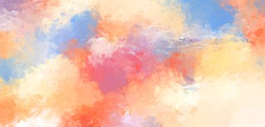 Taranmış Boyalı Soyut Arkaplan. Fırça darbesi ile boyanmış. Boya darbeleri. 2B Görüntü.