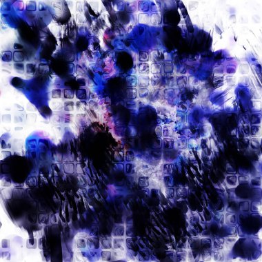 Modern sanat. Renkli çağdaş sanat eserleri. Renkli boya darbeleri. Soyut arkaplanda fırça darbeleri. fırça boyası.