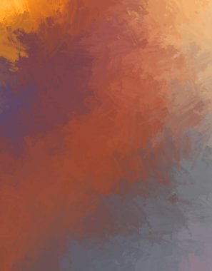 Taranmış Boyalı Soyut Arkaplan. Fırça darbesi ile boyanmış. Boya darbeleri. 2B Görüntü.