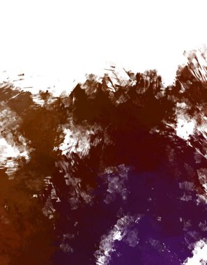 Taranmış Boyalı Soyut Arkaplan. Fırça darbesi ile boyanmış. Boya darbeleri. 2B Görüntü.