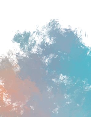 Taranmış Boyalı Soyut Arkaplan. Fırça darbesi ile boyanmış. Boya darbeleri. 2B Görüntü.