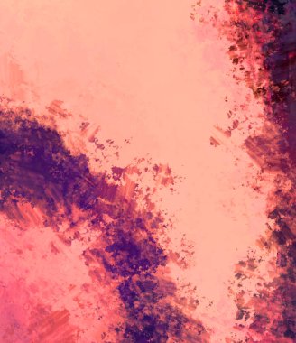 Taranmış Boyalı Soyut Arkaplan. Fırça darbesi ile boyanmış. Boya darbeleri. 2B Görüntü.