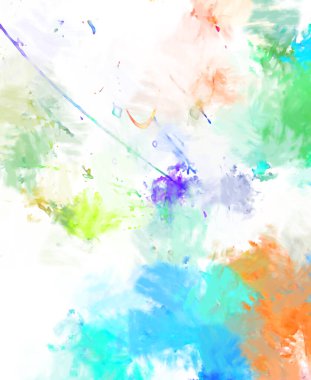 Taranmış Boyalı Soyut Arkaplan. Fırça darbesi ile boyanmış. Boya darbeleri. 2B Görüntü.